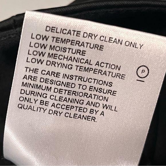 Karen Millen Black Rhinestone Crystal Embellished Waist Dress Pants size 4 - Picture 9 of 9